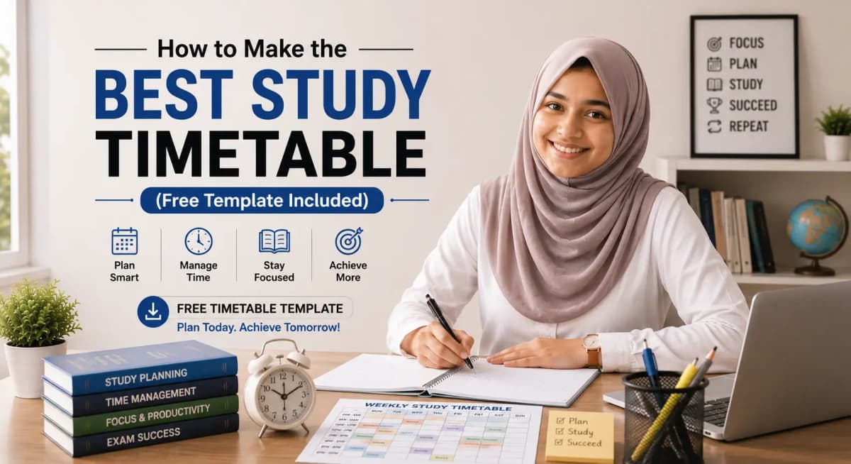 How to Make the Best Study Timetable (Free Template Included)